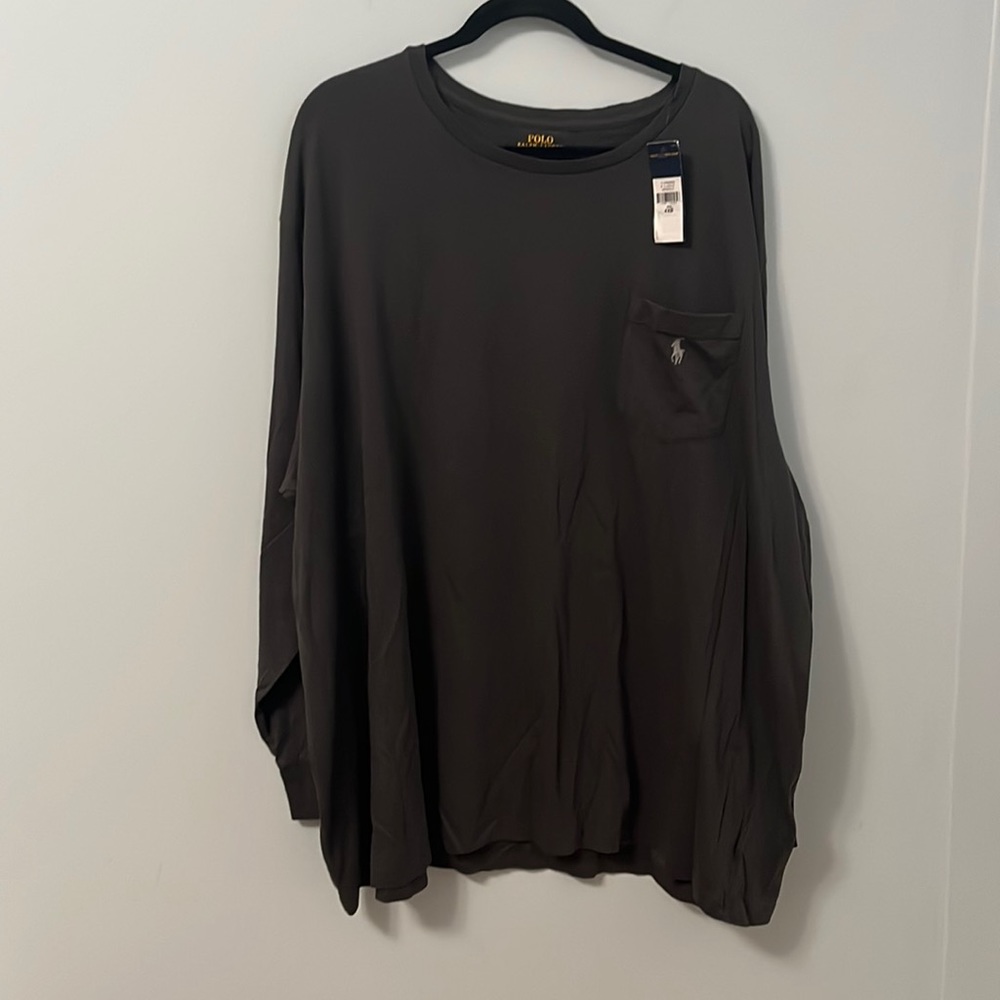 Men’s Polo Ralph Lauren Cotton long Sleeve Shirt With Pocket NWT